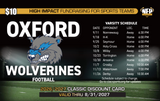 2026 Oxford Wolverines Football Classic Discount Card