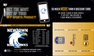 Newtown Nighthawks Football Premium Discount Card 2023