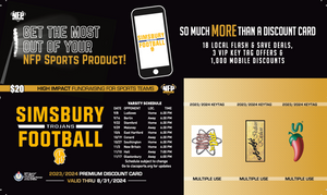 Simsbury Trojans Football Premium Discount Card 2023