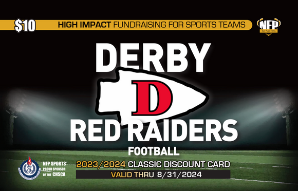 Derby Red Raiders Football Classic Discount Card 2023