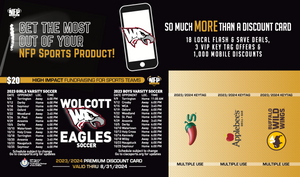 Wolcott Eagles Soccer Premium Discount Card 2023