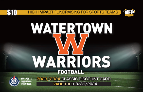 Watertown Indians Football Classic Discount Card 2023