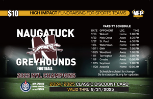 Naugatuck Greyhounds Football Classic Discount Card 2024