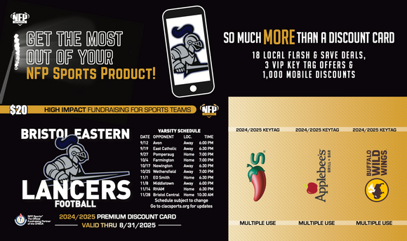 Bristol Eastern Lancers Football Premium Discount Card 2024