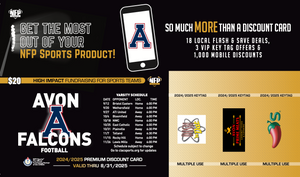 Avon Falcons Football Premium Discount Card 2024