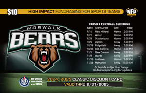 Norwalk Bears Football Classic Discount Card 2024