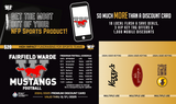 Fairfield Warde Mustangs Football Premium Discount Card 2024