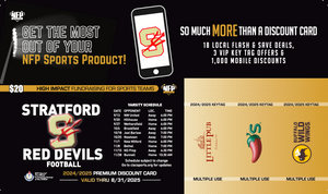 Stratford Red Devils Football Premium Discount Card 2024