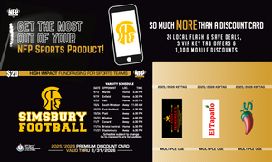 Simsbury Trojans Football Premium Discount Card 2025