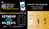 Seymour Wildcats Football Premium Discount Card 2025