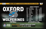 Oxford Wolverines Football Classic Discount Card 2025