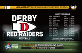 Derby Red Raiders Football Classic Discount Card 2025