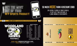 Woodland Hawks Football Premium Discount Card 2026