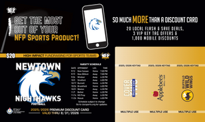 Newtown Nighthawks Football Premium Discount Card 2025