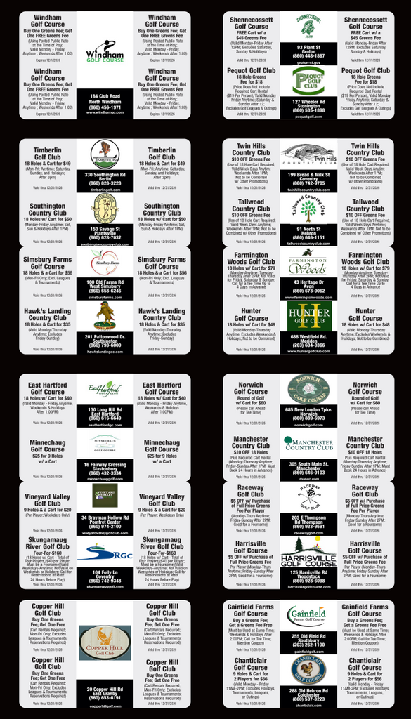 Canton Warriors Golf Madness Discount Pack Fundraiser 2026 – NFP Sports ...